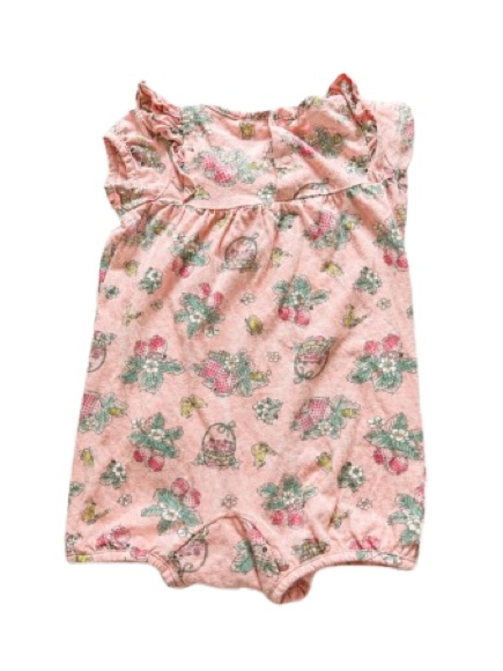 🍓 Carhartt Pink Strawberry Romper — 24M